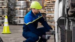 A Solideal Onsite Service technician at work A Solideal Onsite Service technician at work