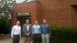 From left Bob Criste Stephenson Equipment chief operating officer Mike Walsh Charlie Walsh now vice president of SEI Walsh operations and Dennis Heller SEI president and CEO From left Bob Criste Stephenson Equipment chief operating officer Mike Walsh Charlie Walsh now vice president of SEI Walsh operations and Dennis Heller SEI president and CEO