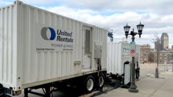 United Rentals using a Cummins generator to power an ice track last year United Rentals using a Cummins generator to power an ice track last year