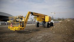A Haulotte rough terrain boomlift The company increased AWP sales in North America in the first half of 2017 A Haulotte rough terrain boomlift The company increased AWP sales in North America in the first half of 2017