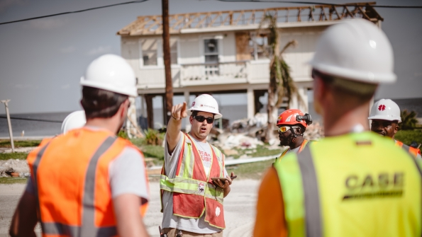 Team Rubicon members are working on debris removal damage assessments home repair chainsaw operations and more in Texas