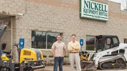 Josh and Tom Nickell, owners of Nickell Equipment Rental &amp; Sales.
