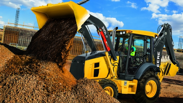The Deere 310 is a finalist in the backhoe category
