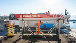 Riwal scissorlifts help Volvo Ocean Race participants to do maintenance on their boats