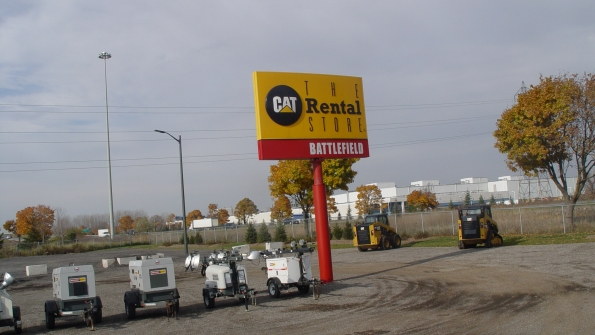 Portion of Battlefield Equipment Rental39s Brantford Ontario yard