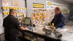 Counter and showroom at an Ames Taping Tools branch Counter and showroom at an Ames Taping Tools branch