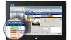 Point of Rental39s Contract Fulfillment program on a tablet Point of Rental39s Contract Fulfillment program on a tablet