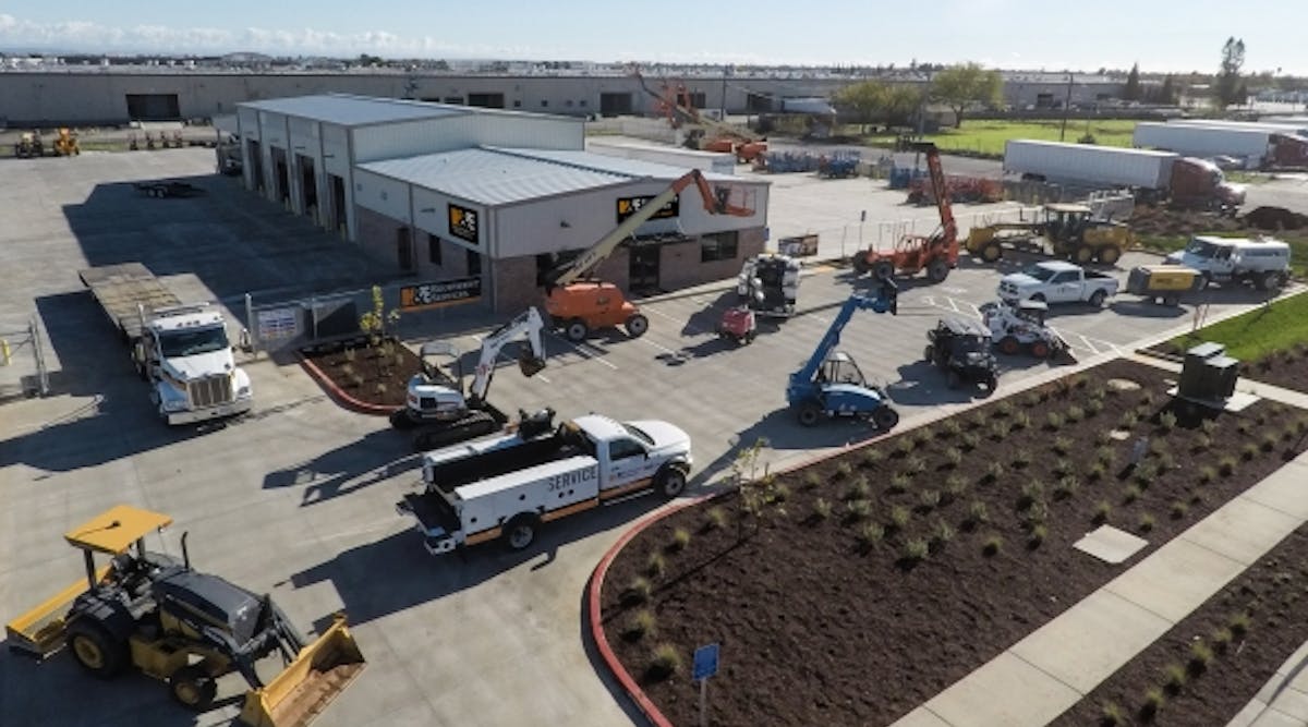 H&amp;E Equipment Services newly constructed 9,500-square-foot facility in Sacramento, not far from major construction along the I-80 corridor.