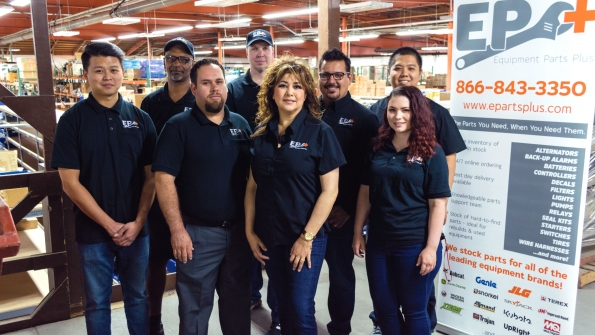 Equipment Parts Plus staff at the Las Vegas facility