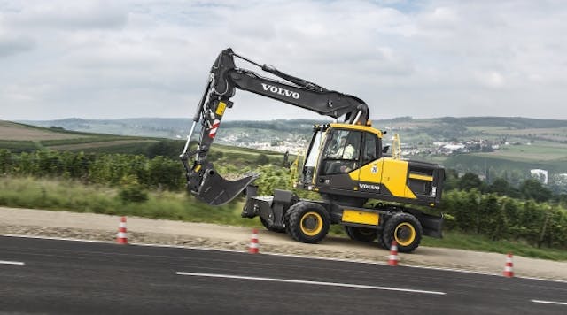 Excavators played a large role in Volvo&apos;s Q4 and full year sales increases.