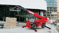 A Manitou mrt2550 telehandler on a jobsite The manufacturer introduced five new MEWPs at The Rental Show this week A Manitou mrt2550 telehandler on a jobsite The manufacturer introduced five new MEWPs at The Rental Show this week