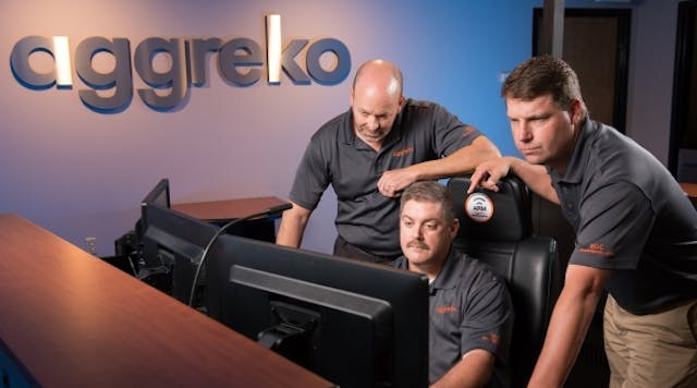 Aggreko engineers at work.
