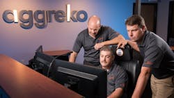 Aggreko engineers at work Aggreko engineers at work