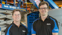Davis right shown with Genie president Matt Fearon will be responsible for the Terex AWP product strategy process making sure Genie has the right product at the right time
