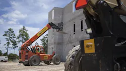 Herc Rentals equipment on a jobsite