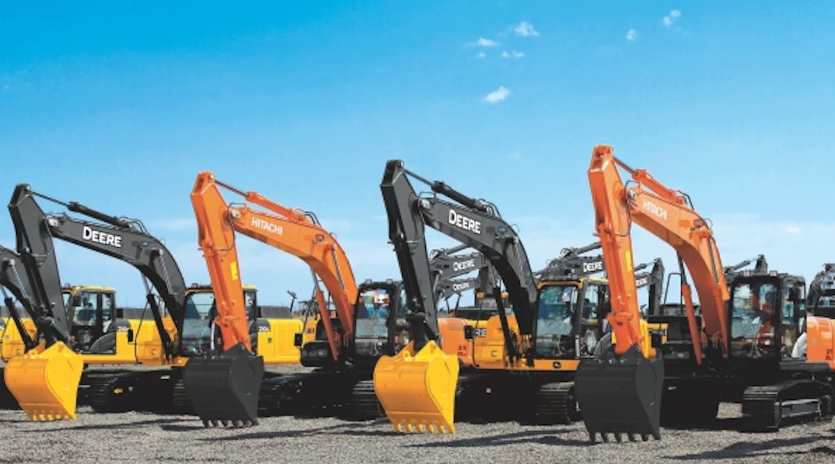 Deere and Hitachi have been jointly manufacturing excavators for 30 years.