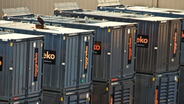 Aggreko LPGpowered generators