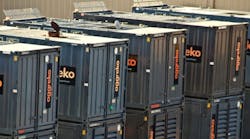 Aggreko LPG-powered generators.