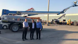 From left Muhammed Ajmal country manager Terex Financial Services Middle East Mohammed Ashraf director industrial supplies expertise and Gary Cooke Genie regional sales manager for the Middle East at Terex Equipment Middle East LLC From left Muhammed Ajmal country manager Terex Financial Services Middle East Mohammed Ashraf director industrial supplies expertise and Gary Cooke Genie regional sales manager for the Middle East at Terex Equipment Middle East LLC