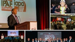 United Rentals executive vice president and CFO Bill Plummer upper left addresses the International Powered Access Federation conference in Miami in March United Rentals executive vice president and CFO Bill Plummer upper left addresses the International Powered Access Federation conference in Miami in March