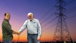 Nick Bair former owner amp president of NampL now vice president and general manager of NampL shakes hands with NESCO CEO Lee Jacobson Nick Bair former owner amp president of NampL now vice president and general manager of NampL shakes hands with NESCO CEO Lee Jacobson