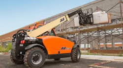 A JLG G518A telehandler at work Demand for telehandlers and aerial work platforms have been strong particularly in North America