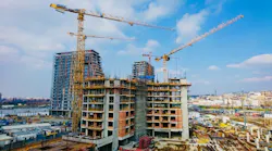 Manitowoc39s Potain cranes on the job in Belgrade Serbia earlier this year