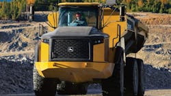 John Deere is offering coverage of five years or 15000 hours whichever comes first on new ESeries models John Deere is offering coverage of five years or 15000 hours whichever comes first on new ESeries models