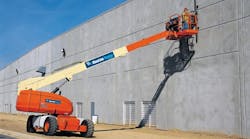 A BlueLine Rental aerial work platform at work. United Rentals is acquiring the Texas-based company for about $2.1 billion.