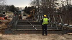 Mabey Inc recently acquired by Sunbelt Rentals delivers a bridge Mabey Inc recently acquired by Sunbelt Rentals delivers a bridge