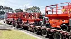 Haulotte devliers scissorlifts to Coates Hire in Australia part of an order of more than 400 scissorlifts and boomlifts