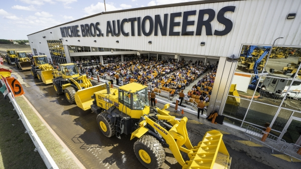 Wheel loaders at a Ritchie Bros auction in Orlando Fla Ritchie now introduces an online asset management system with data analytics dashboards ecommerce sites and external sales channels