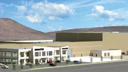 An artist39s rendering of Komatsu Equipment Co39s planned 47 million customer support and service center to be built in Elko Nev planned for completion in early 2020