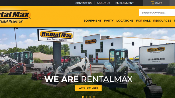 Chicagoland’s RentalMax Launches Redesigned site Rental Equipment