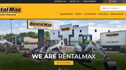 Rentalmax&apos;s new website.