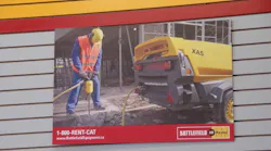 A poster on the wall at Battlefield Equipment Rental39s Brantford Ontario branch