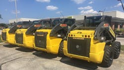 Skidsteer loaders at a Franklin Equipment branch Skidsteer loaders at a Franklin Equipment branch