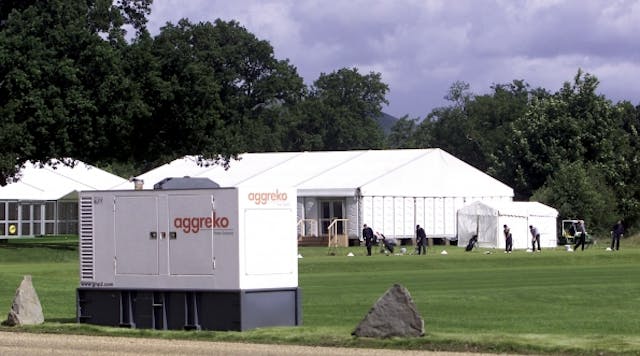 Aggreko powers the Ryder Cup in France.