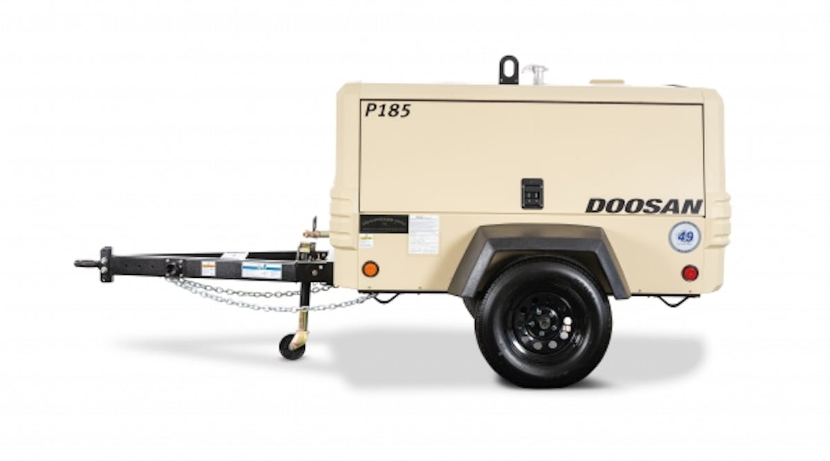 Doosan Portable Power&apos;s P185 air compressor.