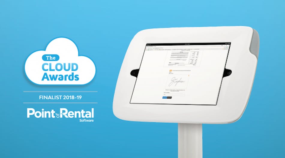 Point of Rental Software is a finalist for the Cloud Awards for its eSign Counter.
