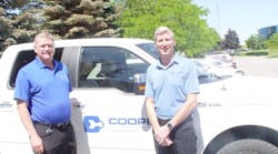 Darryl Cooper, left, president, and Doug Dougherty, CEO, of Cooper Equipment Rentals, near the company&apos;s headquarters in Missisauga, Ontario, Canada.