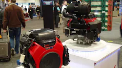 Honda39s new engines at its stand at the World of Concrete
