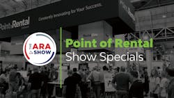 Point of Rental is offering show specials on several awardwinning products including some RER Innovative Product Award winners Point of Rental is offering show specials on several awardwinning products including some RER Innovative Product Award winners