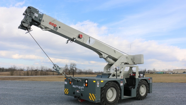 Manitowoc Co will be showing its latest Shuttlelift carrydeck crane at the ARA Show in Anaheim Calif next week