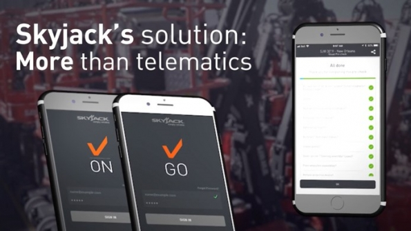 In addition to the first of its new line of roughterrain scissorlifts Skyjack will be showing new developments to its Elevate telematics solution
