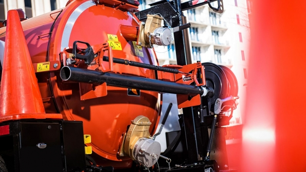 The Ditch Witch HX30 vacuum excavator on a jobsite