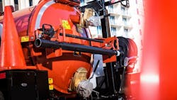 The Ditch Witch HX30 vacuum excavator on a jobsite The Ditch Witch HX30 vacuum excavator on a jobsite