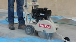 An EDCO concrete saw in action. The company is celebrating 60 years in business, as well as 60 years of exhibiting at ARA shows.