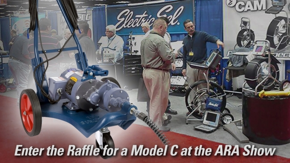 Electric Eel will give away a Model C sectional draincleaning machine Enter the raffle at Booth 3341