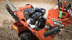 A Ditch Witch C12 trencher